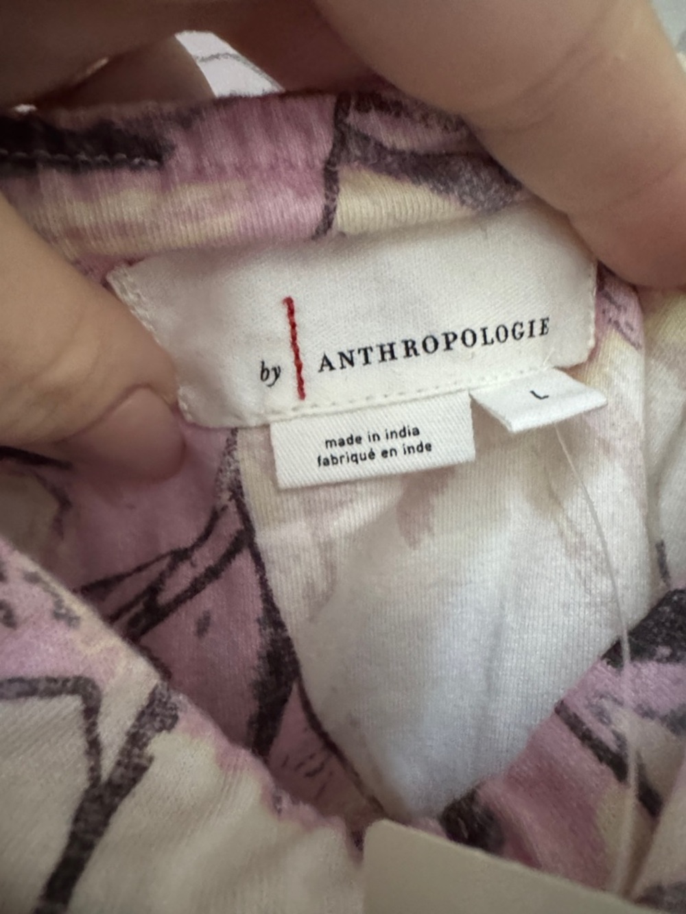 ANTHROPOLOGIE NWT - floral peasant blouse size large - Picture 4 of 6